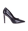 Черни дамски кожени обувки Laura-0 снимка
