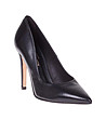 Черни дамски кожени обувки Laura-1 снимка
