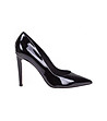 Лачени дамски обувки в черно Laura-0 снимка