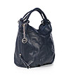 Синя кожена дамска чанта Adela-2 снимка