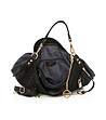 Черна дамска чанта от естествена кожа Emily-3 снимка