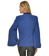 Синьо памучно дамско палто-1 снимка