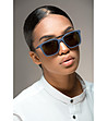 Дамски слънчеви очила в тъмносиньо-0 снимка
