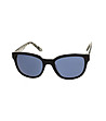 Черни дамски слънчеви очила с прозрачни дръжки-2 снимка