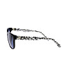 Черни дамски слънчеви очила с прозрачни дръжки-3 снимка