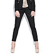 Черен дамски панталон с изчистен дизайн Massima-0 снимка