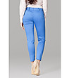 Дамски панталон в синьо Massima с памук-1 снимка