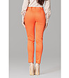 Оранжев дамски панталон с изчистен дизайн Massima-1 снимка