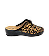 Дамски домашни чехли с леопардов принт-0 снимка