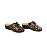 Дамски домашни чехли с леопардов принт-1 снимка