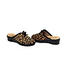 Дамски домашни чехли с леопардов принт-2 снимка