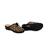 Дамски домашни чехли с леопардов принт-3 снимка