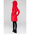 Червено дамско вълнено палто Alice-1 снимка