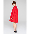 Червена разкроена рокля Alison-1 снимка