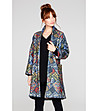 Дамско палто с многоцветен принт-0 снимка