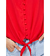 Червена дамска блуза-3 снимка