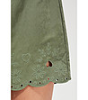 Дамски къси панталонки в цвят маслина Bibi-3 снимка