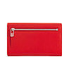 Червен кожен голям портфейл Danita-2 снимка