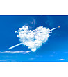 Постелка с принт Любов в облаците 52х75 см-2 снимка