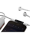 Двоен преходник за слушалки и зареждане за iPhone 7/8 / X-2 снимка