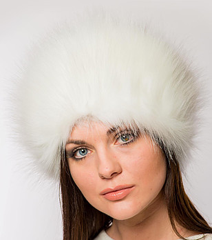 Дамска шапка в бяло Alberta снимка