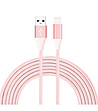 Розов USB Lightning кабел за iPhone дължина 2м-0 снимка