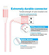 Розов USB Lightning кабел за iPhone дължина 2м-1 снимка