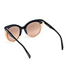 Дамски слънчеви очила в тъмносиньо и златисто -3 снимка