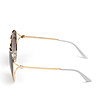Дамски златисти очила с кафяви лещи-2 снимка