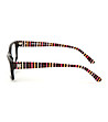 Черни рамки за очила с многоцветни дръжки на райе-3 снимка