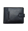 Мъжки кожен портфейл в черно с лого-0 снимка