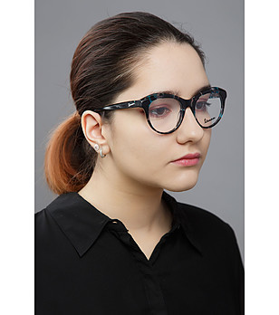 Дамски рамки за очила в черно и синьо снимка
