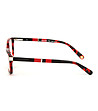 Дамски рамки за очила в черно и червено-3 снимка