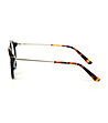 Черни рамки за очила с метални дръжки-3 снимка