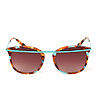 Дамски слънчеви очила в цвят хавана и синьо-2 снимка