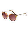 Дамски слънчеви очила в цвят хавана в оранжево-1 снимка