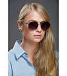 Дамски слънчеви очила със сиви лещи и верижка-0 снимка