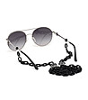 Дамски слънчеви очила с метални рамки и сиви лещи-4 снимка