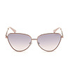 Златисти дамски слънчеви очила с лилави лещи-2 снимка