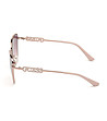 Златисти дамски слънчеви очила с лилави лещи-3 снимка