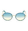 Дамски очила глазант със зелени лещи и златисти дръжки-2 снимка