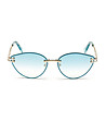 Дамски очила глазант със зелени лещи и бели дръжки-2 снимка