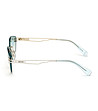 Дамски очила глазант със зелени лещи и бели дръжки-3 снимка