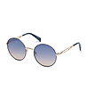 Метални дамски слънчеви очила със сини лещи-1 снимка