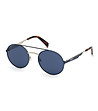 Сини дамски очила с тъмни лещи-1 снимка