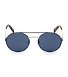 Сини дамски очила с тъмни лещи-2 снимка
