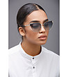 Златисти дамски слънчеви очила с лещи в зелено-0 снимка