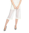 Бял памучен панталон с мрежесто покритие-0 снимка