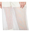 Бял памучен панталон с мрежесто покритие-2 снимка