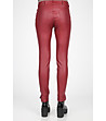 Панталон в цвят бордо с имитация на кожа Elvira-1 снимка